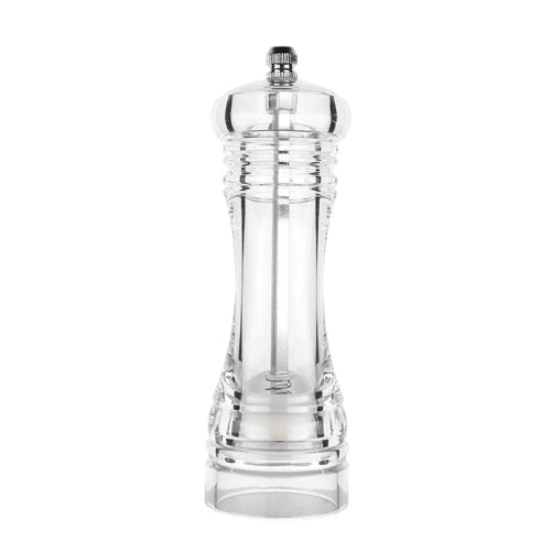 Acrylic Transparent Pepper Grinder Manual Pepper Grinder Ceramic Core Multi-Purpose Seasoning Bottle, Specification: 5 Inch