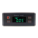 DL1903 Mini Digital Display Level Multifunctional Aluminum Alloy Magnetic Digital Display Inclinometer(Black)