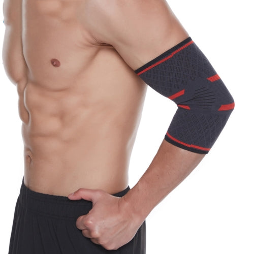 2 PCS Sports Knit Compression Elbow Pads Men And Women Basketball Fitness Non-Slip Arm Guard, Size: XL