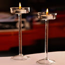 Glass Candlestick Luxury High Candlestick Romantic Dinner Decoration, Size:11.5cm
