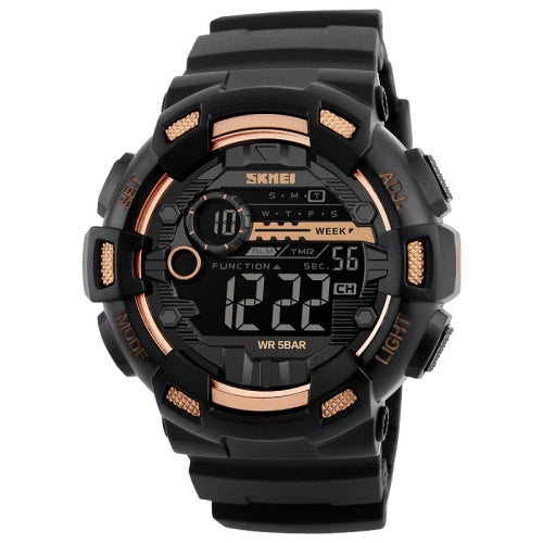 SKMEI 1243 Men Sports Watch Outdoor Waterproof Digital Watch(Golden)