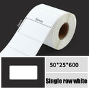 Printing Paper Dumb Silver Paper Plane Equipment Fixed Asset Label for NIIMBOT B50W, Size: 50x25mm White