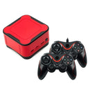M12 Mini Cube Arcade Game Console HD TV Game Player Support TF Card with Black+Red Controllers 16G