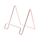 4 PCS Desktop Iron Art Plating Bracket for iPad / CD Display / Cookbook / Plate(Rose Gold)