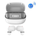 U6 TWS Noise Cancelling Digital Display Touch Mini Wireless Bluetooth Earphone(White)