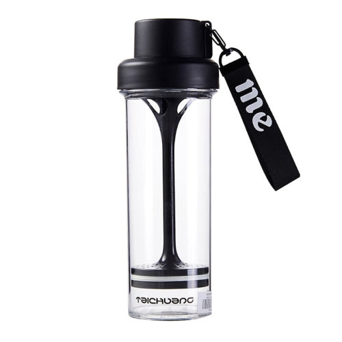 TC-1901 Plastic Tea Separation Cup With Strainer(Black)