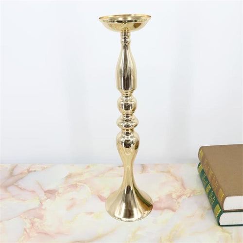 Candlestick Bedroom Bedside Lamp Living Room Wedding Decoration Wrought Iron Crafts Candlestick, Size:130x130x480mm