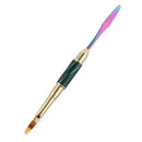 3 PCS Cat Eye Stick Colorful Push Color Stick Nail Double-End Pen Gel Phototherapy Pen Carved Stroke Flower Pen(Gradient Pen)