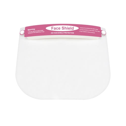 5 PCS Double-Sided Anti-Fog Transparent Safety Protection Anti-Droplet Head-Mounted Children Face Shield(Pink)