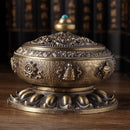 Eight Treasure Incense Burner Homeware Incense Burner Decoration, Size:Mdeium(Bronze)