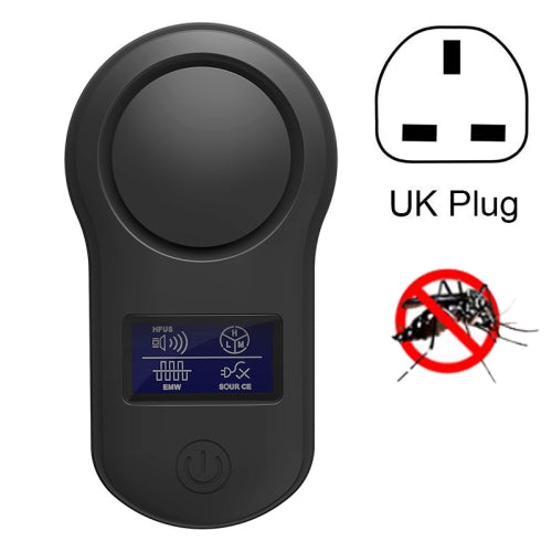 BG-305 Display Ultrasonic Insect Repellent, Product specifications: UK Plug(Black)