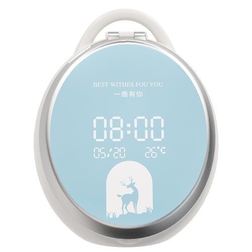 Desktop Cosmetic Storage Box With LED Light With Mirror, Colour: Blue (Ultimate Version)