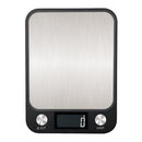 Small Kitchen Food Scale Stainless Steel Electronic Kitchen Scale 10kg/1g (Battery English Version Black)