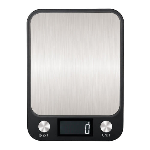 Small Kitchen Food Scale Stainless Steel Electronic Kitchen Scale 10kg/1g (Battery English Version Black)