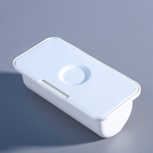 4 PCS Wall-Mounted Removable Plastic Garbage Bag Storage Box(White)