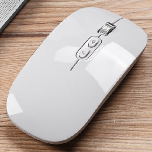 M103 1600DPI 5 Keys 2.4G Wireless Mouse Charging Ai Intelligent Voice Office Mouse, Support 28 Languages(White)