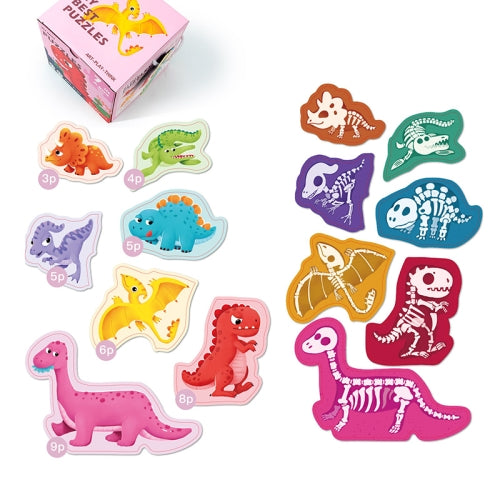 MQY-002 Children Educational Early Double-sided Cognition Large Size Jigsaw Puzzle Toy(Dinosaur)