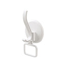 6 PCS Clothes Hooks Behind The Door Hanger Hooks Wall-Mounted Hanger Hooks(White)