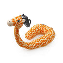 U-Shaped Pillow Cervical Vertebrae Neck Pillow Pillow Lazy Holder Cartoon Animal Mobile Phone Holder Orange Giraffe 30x75cm