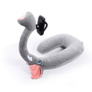 U-Shaped Pillow Cervical Vertebrae Neck Pillow Pillow Lazy Holder Cartoon Animal Mobile Phone Holder Comfortable Elephants 30x75cm