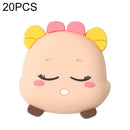 20 PCS Door Suction Door Stopper Silicone Bumper Pad Household Door Block Top Bathroom Door Mute Buffer(Fawn)