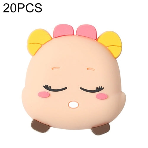 20 PCS Door Suction Door Stopper Silicone Bumper Pad Household Door Block Top Bathroom Door Mute Buffer(Fawn)