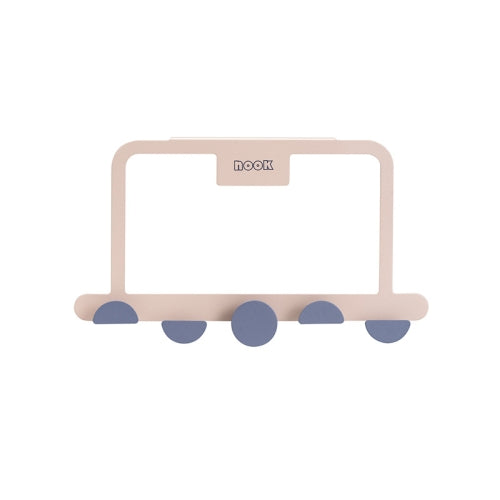 Iron Door Rear Hook Rack Hanger Hook Creative Bathroom Kitchen Hook(Pink)