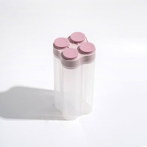 Food Grade Latticed Airtight Cans Plastic Kitchen Grain Storage Box Dry Food Grain Storage Bottle(Pink)