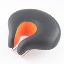 Bicycles Soft Saddle Mountain Bikes Thick Shock Absorption & Comfortable Seat Accessories(Black Orange)