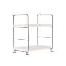 Bathroom Multi-Layer Iron Art Shelf Cosmetics Storage Rack Kitchen Supplies Layered Organizer, Colour: Silver 2 Layers