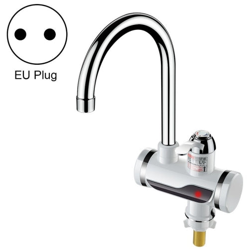 Kitchen Instant Electric Hot Water Faucet Hot & Cold Water Heater EU Plug Specification: Lamp Display Lower Water Inlet