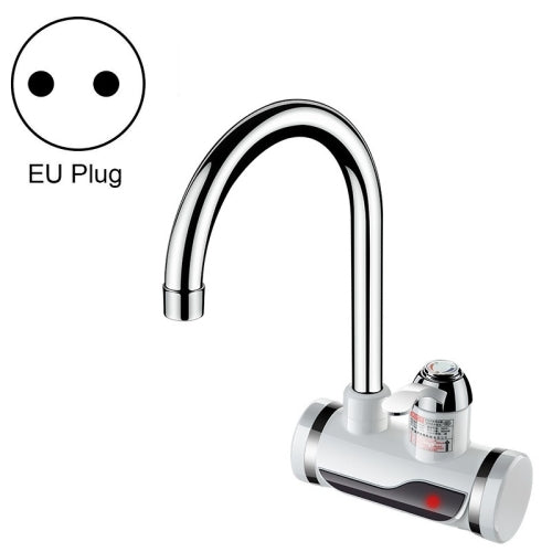 Kitchen Instant Electric Hot Water Faucet Hot & Cold Water Heater EU Plug Specification: Lamp Display Side Water Inlet