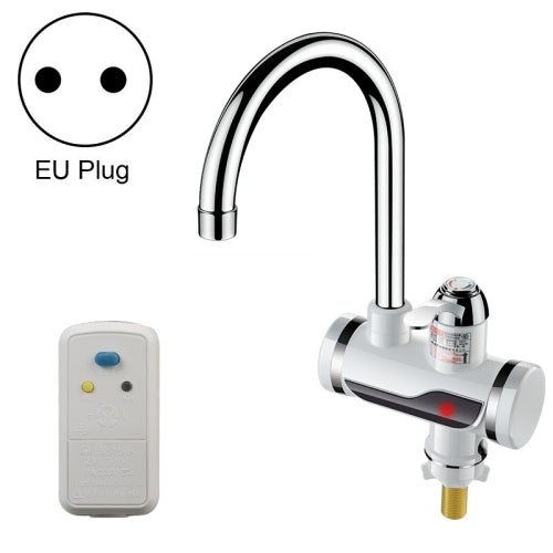 Kitchen Instant Electric Hot Water Faucet Hot & Cold Water Heater EU Plug Specification: Lamp Display Leakage Protection Lower Water Inlet