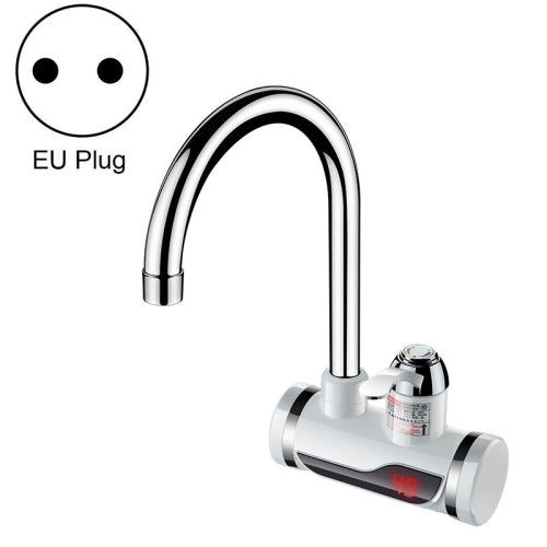Kitchen Instant Electric Hot Water Faucet Hot & Cold Water Heater EU Plug Specification: Digital Display Side Water Inlet
