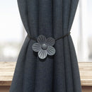 F025 2 PCS Punch-Free Magnet Curtain Strap Curtain Buckle(Gray)