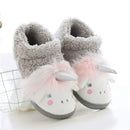 Winter Cotton Slippers Bag Heel Cotton Slippers Non-Slip Warm Home Cotton Slippers, Size: 39-40(Gray)