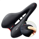 Silicone Bicycle Seat GEL Mountain Bike Saddle Bicycle Seat Saddle(Black Red)