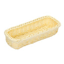 2 PCS Rattan Woven Basket Cutlery & Fork Storage Basket(Creamy-white)