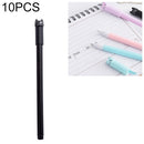 10 PCS Cat Shape Plastic Black Ink Gel Pen 0.5mm Cartoon Pens(Black)