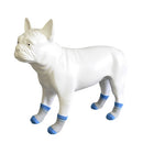 2 Sets HCPET M1911 Dog Indoor Car Cotton Socks Pet Anti-Scratch Socks, Size: M(Grey Blue)