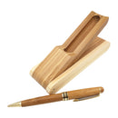 Creative Wooden Pen Set with Pen Box Student Stationery Office Gifts, Style:Ballpoint+Pen Box