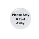 100 PCS 25mm Safety Distance Reminder Brooch