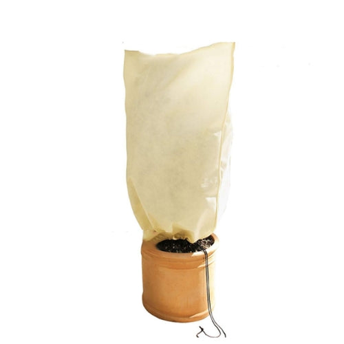 2 PCS Winter Plant Freeze Protection Cover Non-Woven Anti-Bacterial Tree Cover, Size: 80x120cm shrink buckle(Beige)