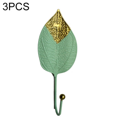 3 PCS Mini Clothes Hooks Perforated Door & Window Wall Hooks(Green F)