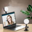 2 PCS VIJIM VL69 Online Conference Computer Live Broadcast Office Double Color Temperature Suction Cup Fill Light