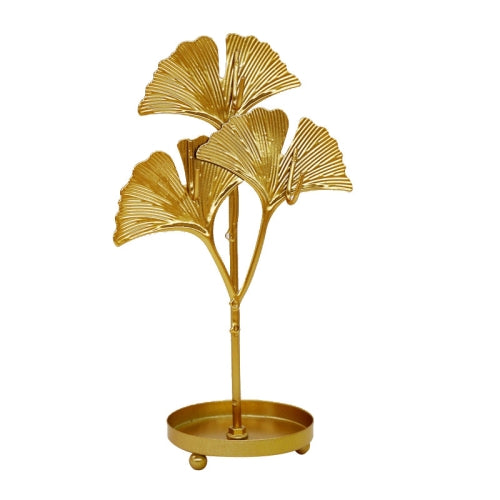 3 PCS Mini Metal Necklace Earrings Storage Rack Jewelry Display Stand(Golden B)