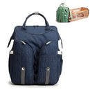 Folding Crib Mother And Baby Bag Multifunctional Double Shoulder Mother And Baby Bag(Royal Blue)
