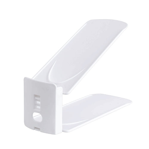 3 PCS Double-Layer Adjustable Shoe Bracket Household Dustproof Shoe Storage Rack(White)