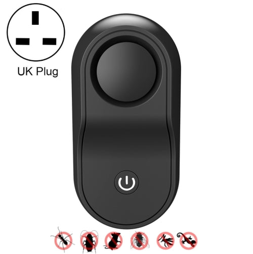 BG301 Ultrasonic Rodent Repeller Electronic Multi-Purpose Insect Repeller, Plug Type: UK Plug 220V(Black)