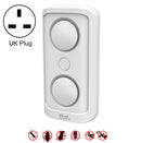 BG302 Dual-Speaker Intelligent Frequency Conversion Mosquito Repellent Ultrasonic Insect Repellent, Product specifications: UK Plug 220V(White)